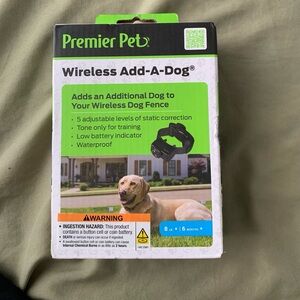 Premier Pet wireless fence  add a Dog Training collar